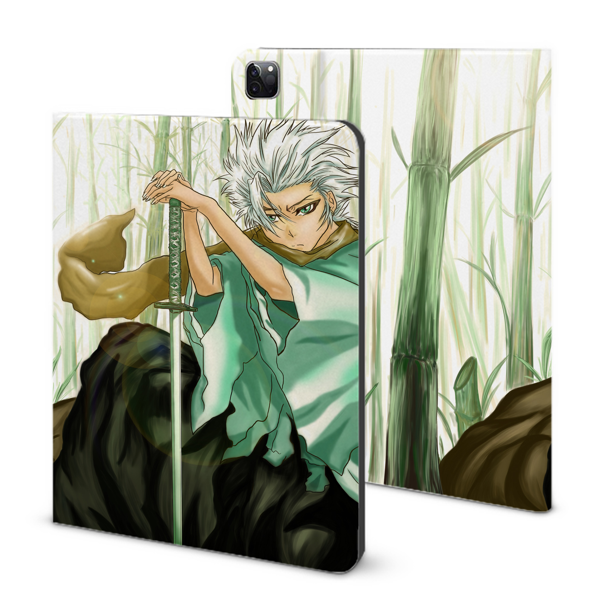 （画像用） ブリーチ BLEACH IPad ケース ブック型 PUレザー TPU 耐衝撃 軽量 薄型 ペン収納なし 全面保護 IPad 各モデル対応